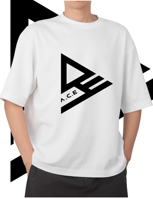 Men's A.C.E Minimalist Logo Graphic Oversized T-Shirt