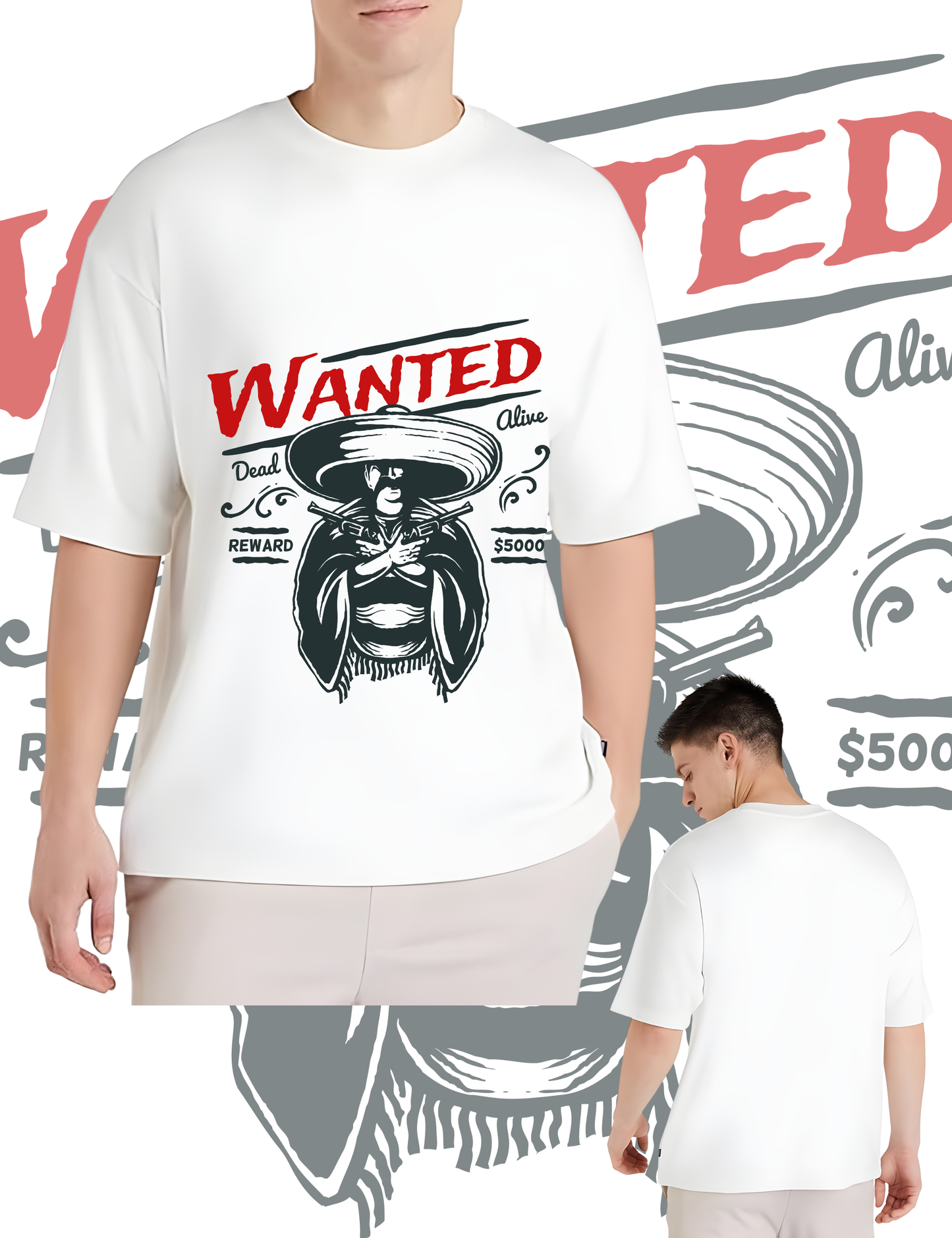 Wanted – Outlaw Oversized Tee
